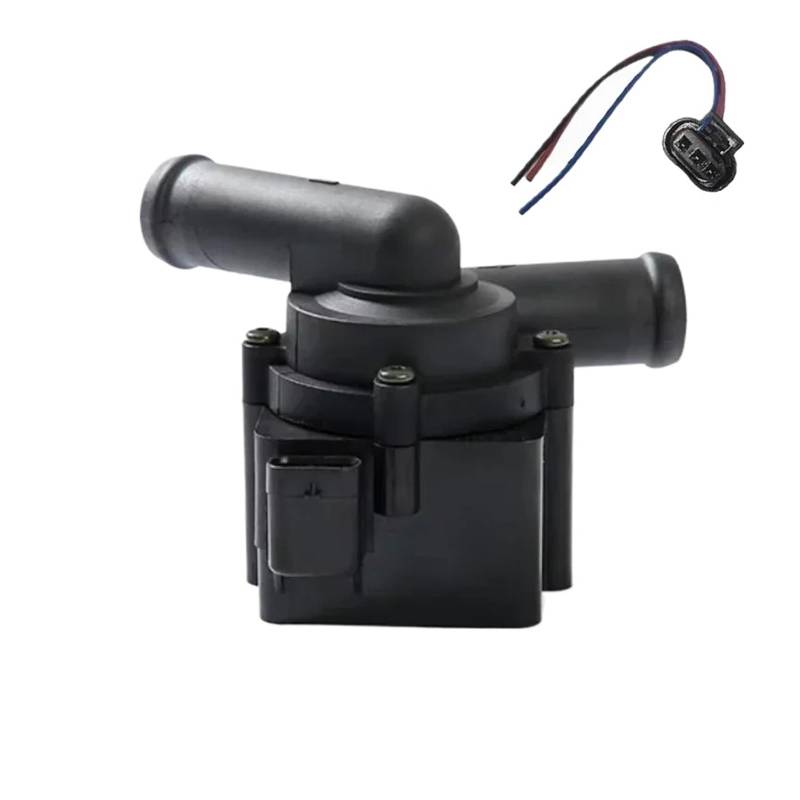 ATATKTHtys 12V 03L965561 Kompatibel for Seat EXEO Audi A4 Allroad B8 Avant A5 Sportback A6 C6 Q5 VW Auto Motor Kühlung Elektrische hilfs Wasser Pumpe(03L965561 And Plug) von ATATKTHTys
