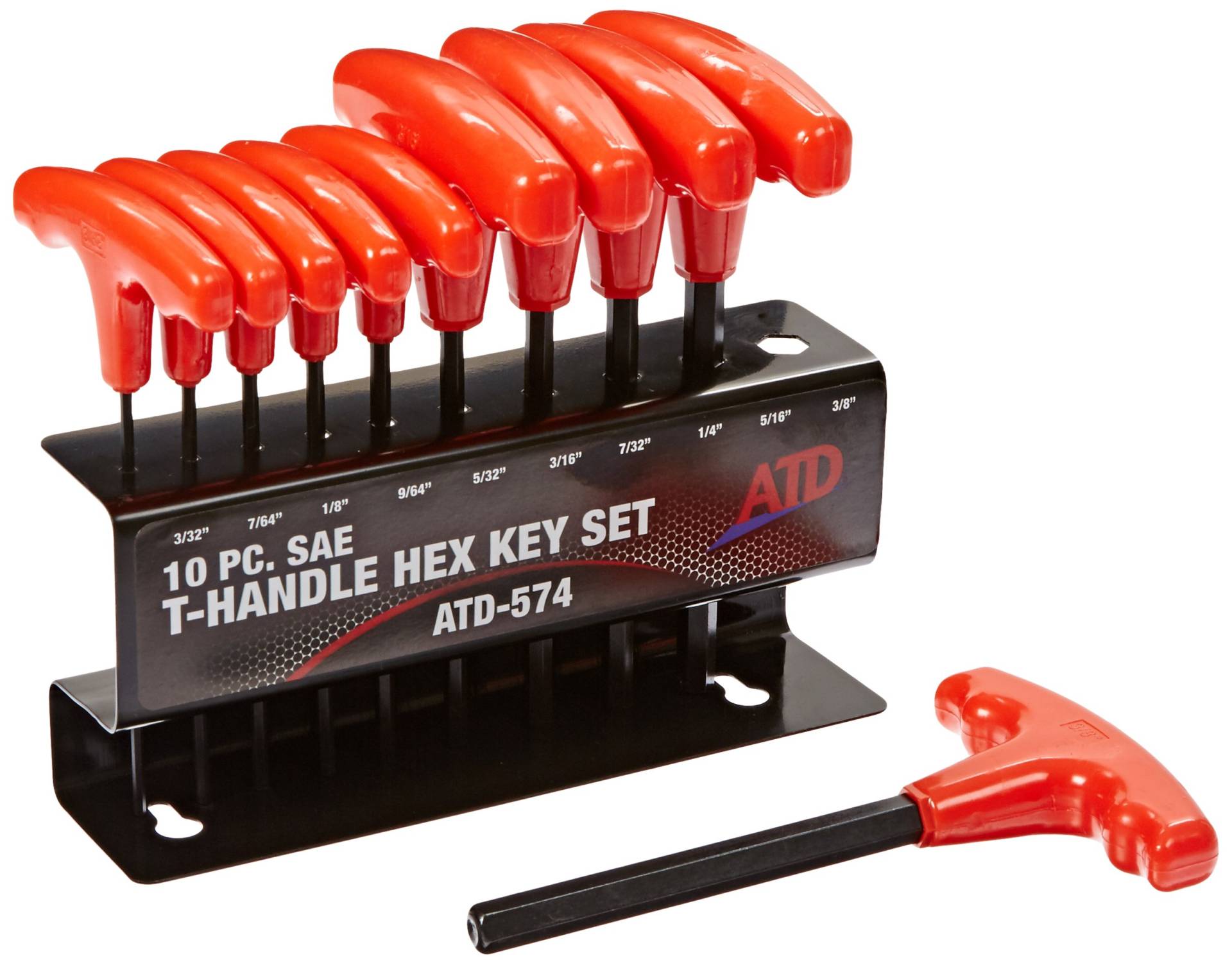 ATD Werkzeuge (574) 10 SAE T-Griff Hex Key Set von ATD