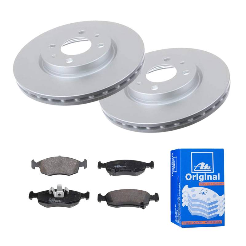 2 Bremsscheiben Ø257.5 Belüftet + Bremsbeläge ATE Vorne P-A-01-00849 Bremsanlage von ATE Bundle