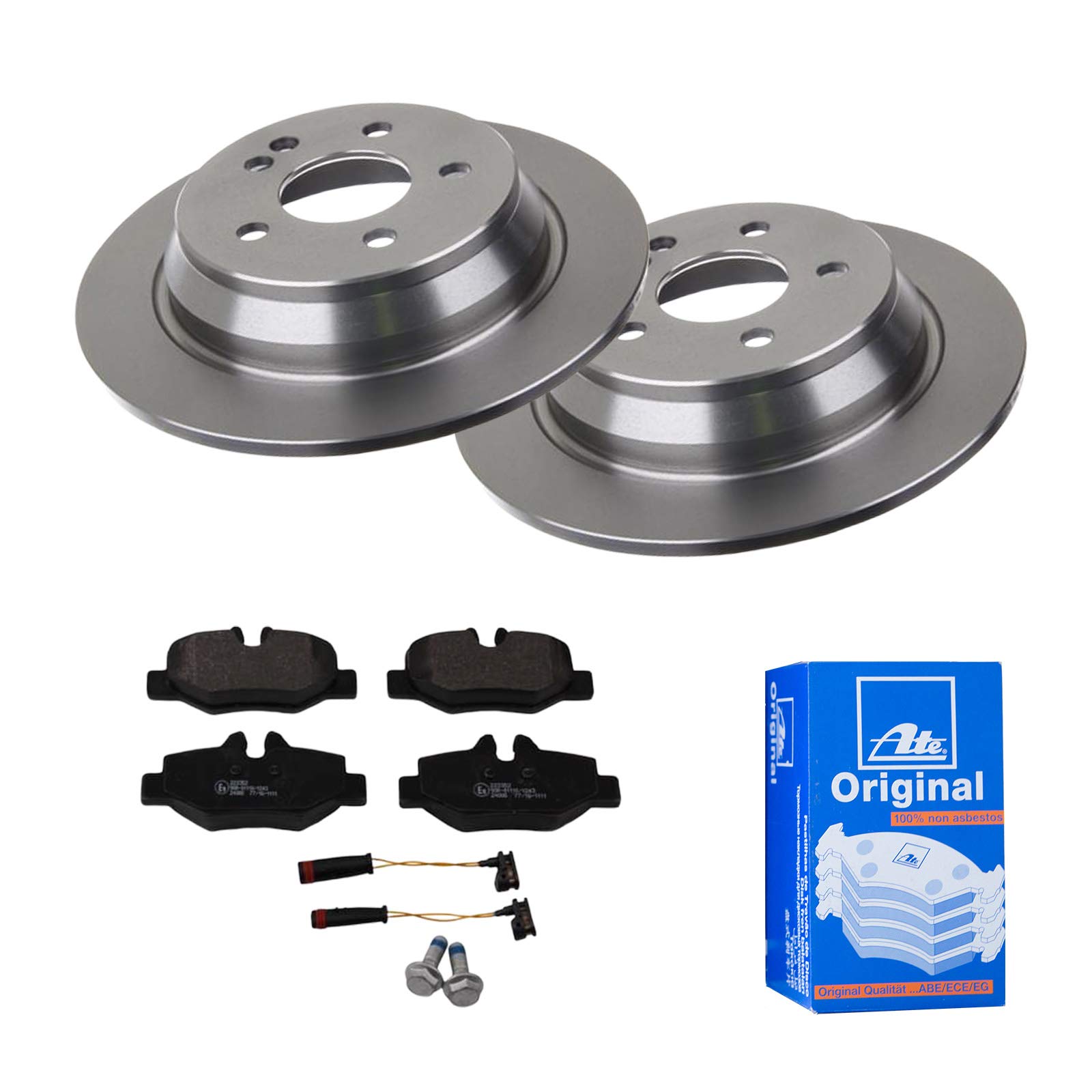 ATE BREMSSCHEIBEN Ø296mm + BREMSBELÄGE HINTEN - KFZTEILE24 von ATE Bundle