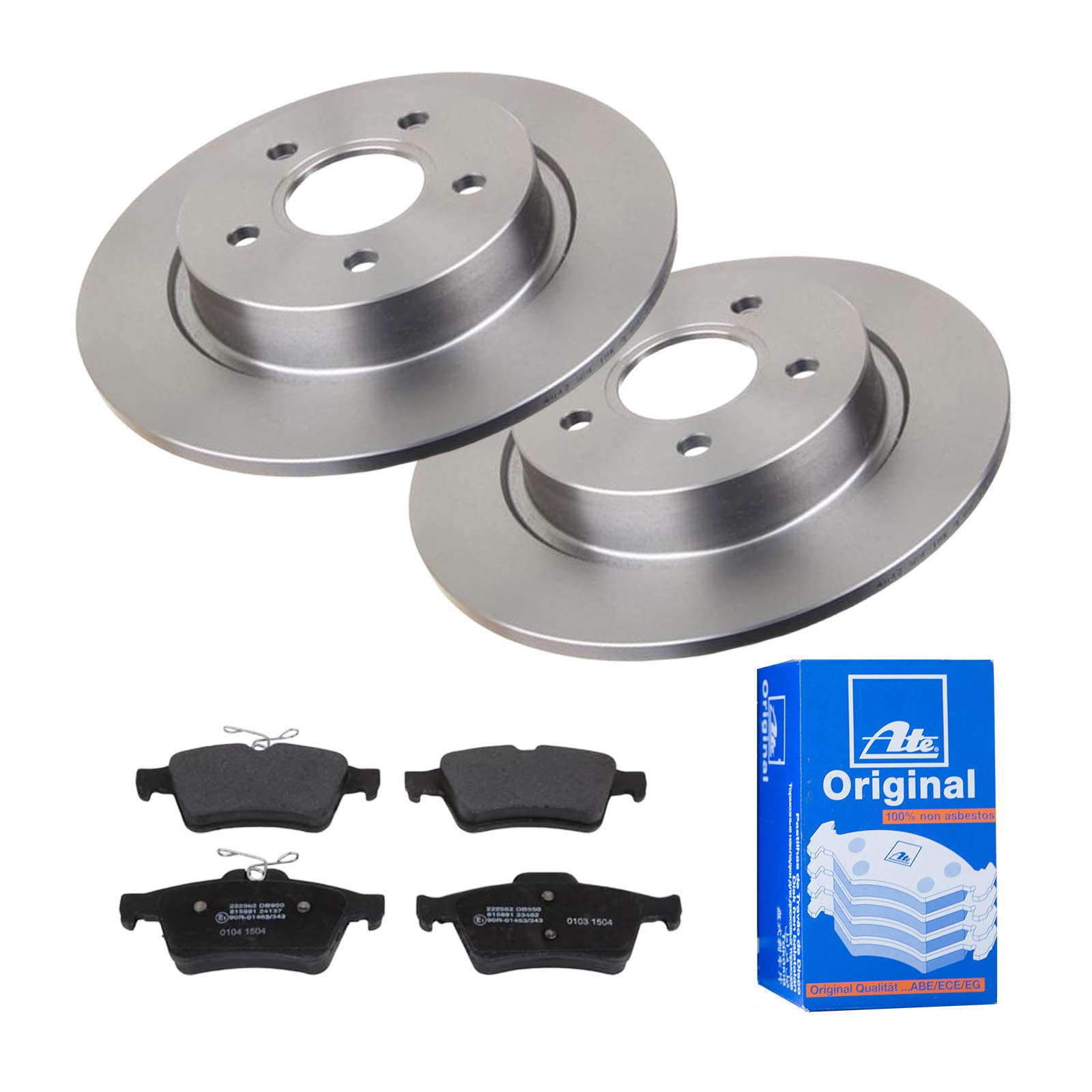ATE 2 Bremsscheiben Ø280 Voll + Bremsbeläge für Ford Focus 100-Max DM2 Focus 2 ATE 2 Bremsscheiben Ø280 Voll + Bremsbeläge für Ford Focus 100-Max DM2 Focus 2 von ATE Bundle