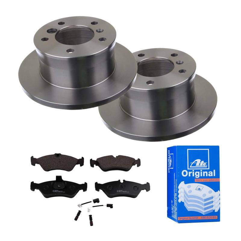 ATE Bremsen-Set 2 Bremsscheiben + Bremsbeläge Bremsensatz Einbau Hinten Bremsscheiben-Set Scheibenbremsen IJF141H6D8 passend für Mercedes Sprinter 2-t von ATE Bundle