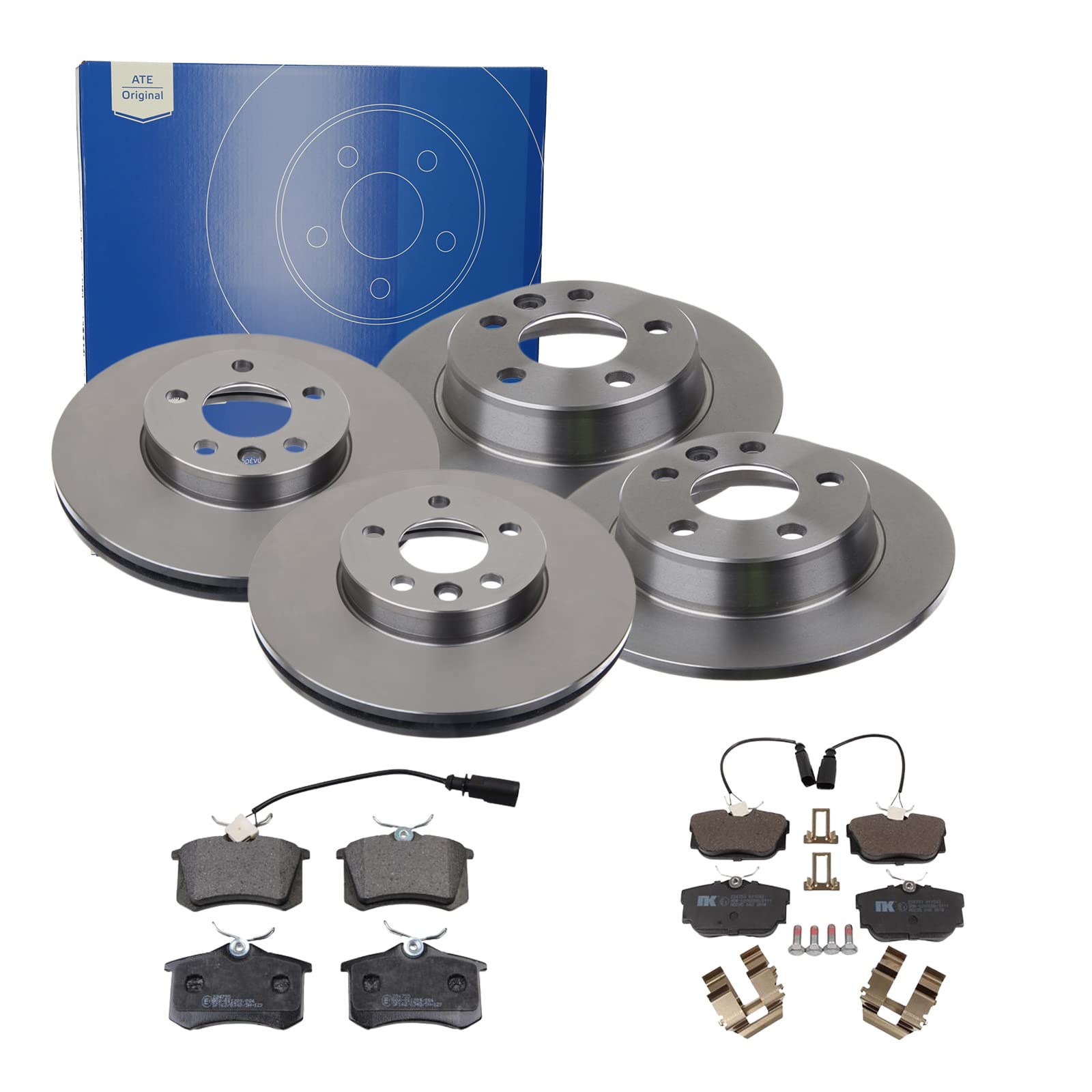 ATE Bremsen-Set 2 Bremsscheiben + Bremsbeläge Einbau Vorne Hinten Bremsscheiben-Set Scheibenbremsen SIZW21RPN7 passend für Ford Galaxy WGR VW Sharan ATE Bremsen-Set 2 Bremsscheiben + Bremsbeläge Einbau Vorne Hinten Bremsscheiben-Set Scheibenbremsen SIZW21RPN7 passend für Ford Galaxy WGR VW Sharan von ATE Bundle