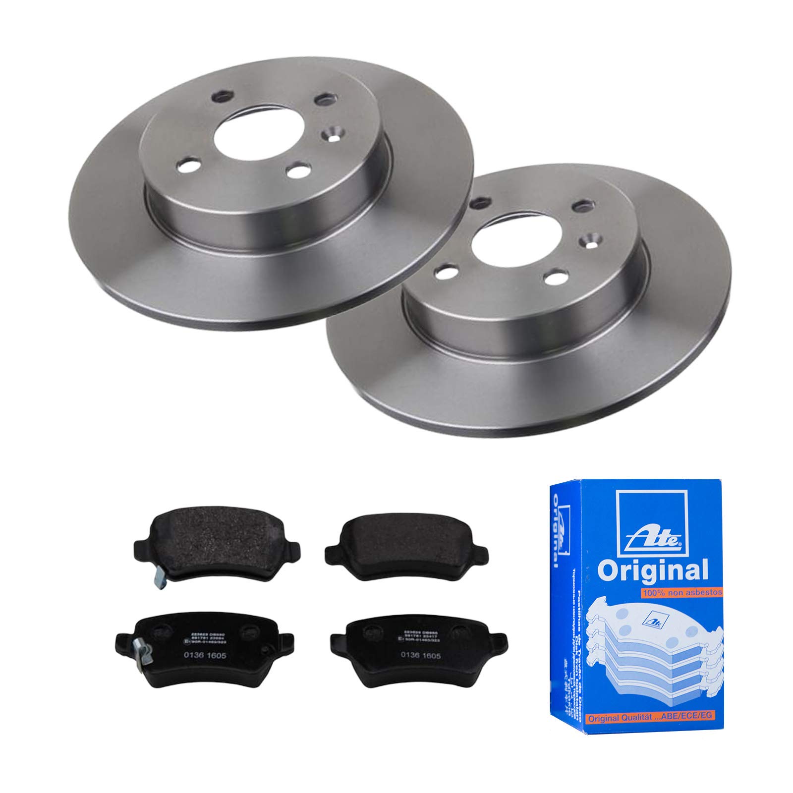 ATE 2 Bremsscheiben Ø264 Voll + Bremsbeläge für Opel Astra H A04 Meriva A X03 ATE 2 Bremsscheiben Ø264 Voll + Bremsbeläge für Opel Astra H A04 Meriva A X03 von ATE Bundle