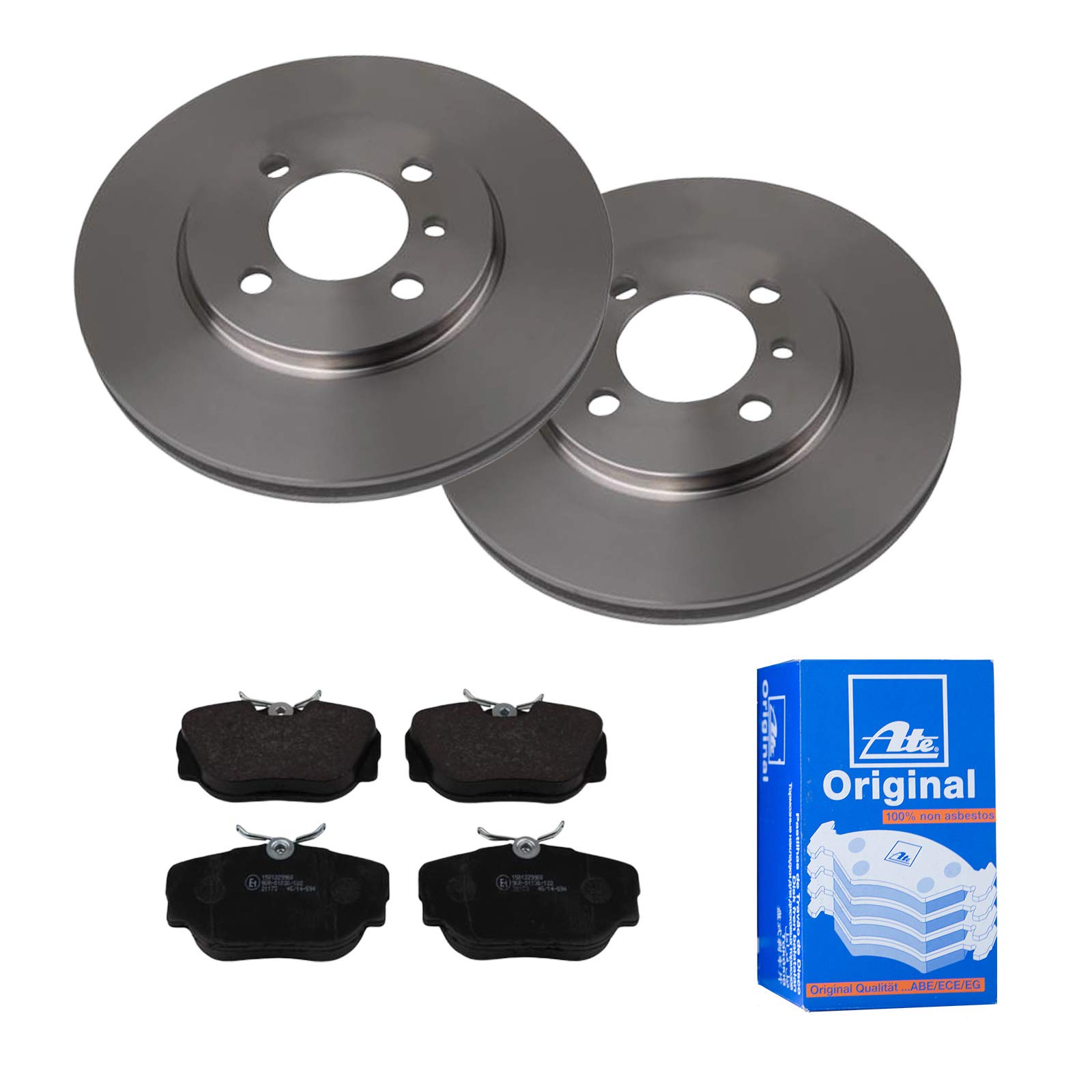 ATE 2 Bremsscheiben Ø260 Belüftet + Bremsbeläge für BMW 3 E30 3 Touring E30 Z1 von ATE Bundle