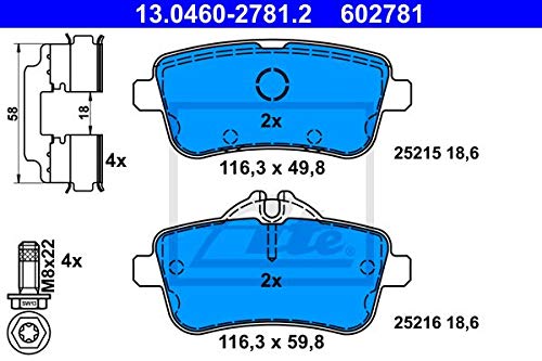 ATE Belagsatz 13.0460-2781.2 ATE Belagsatz 13.0460-2781.2 von ATE - TEVES