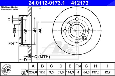 Ate 2x Bremsscheibe für Suzuki Ate 2x Bremsscheibe für Suzuki von ATE