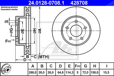 Ate 2x Bremsscheibe für Jeep Ate 2x Bremsscheibe für Jeep von ATE