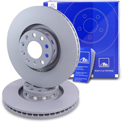 Ate 2x Bremsscheibe Vorderachse Belüftet für Audi, VW Ate 2x Bremsscheibe Vorderachse Belüftet für Audi, VW von ATE