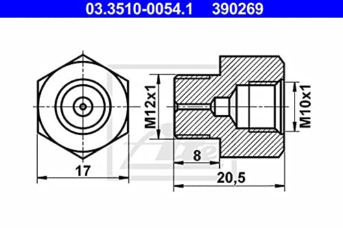 ATE 03.3510-0054.1 Adapter, Bremsleitung von ATE