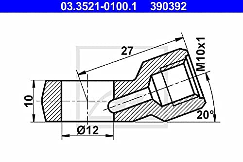 ATE 03352101001 Ringstutzen von ATE