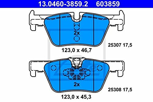ATE 13.0460-3859.2 Bremsbelagsatz, Scheibenbremse ATE 13.0460-3859.2 Bremsbelagsatz, Scheibenbremse von ATE