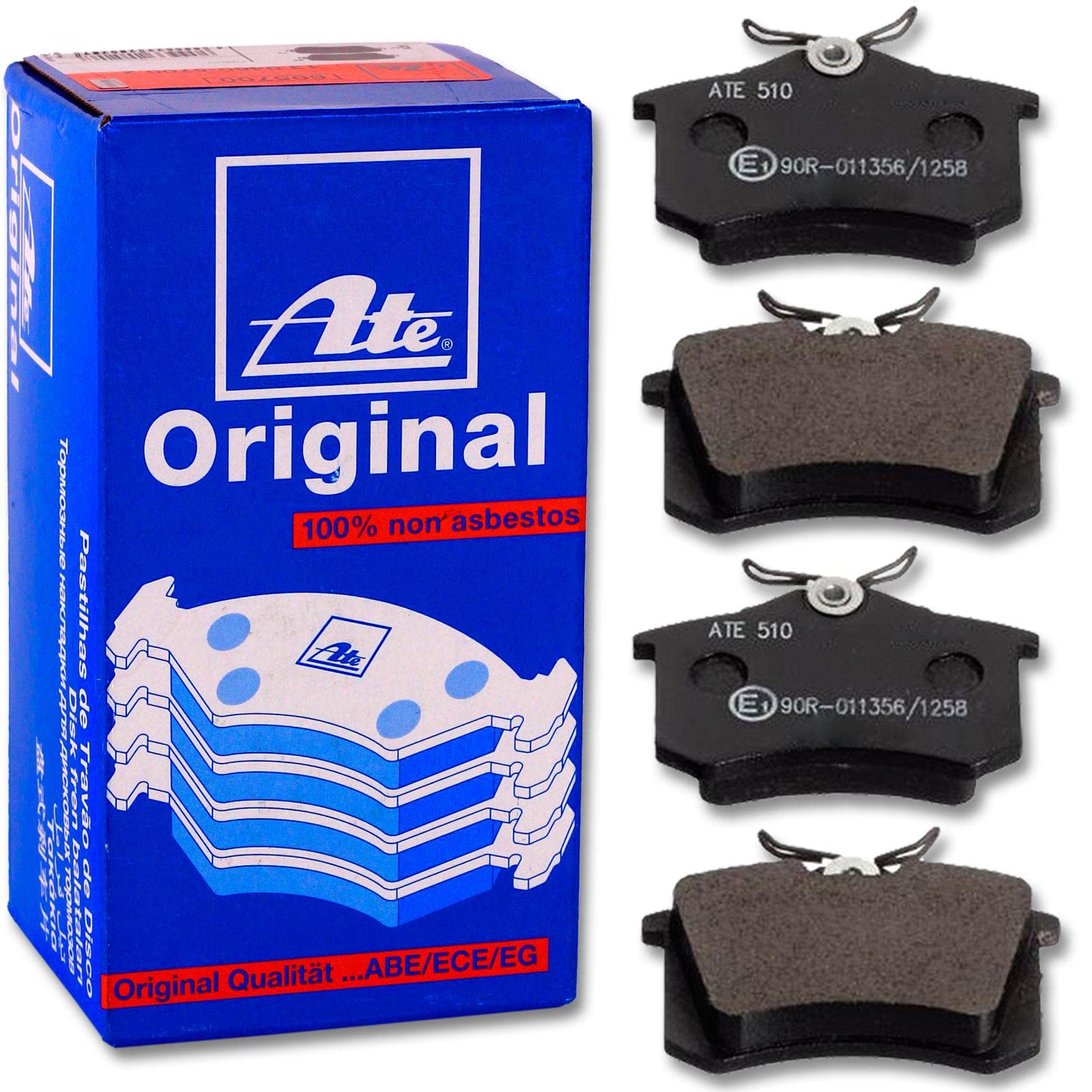 ATE Original Bremsbeläge - Belagsatz - für Scheibenbremse - 13.0460-2860.2 - ECE-R90 Straßenzulassung ATE Original Bremsbeläge - Belagsatz - für Scheibenbremse - 13.0460-2860.2 - ECE-R90 Straßenzulassung von ATE