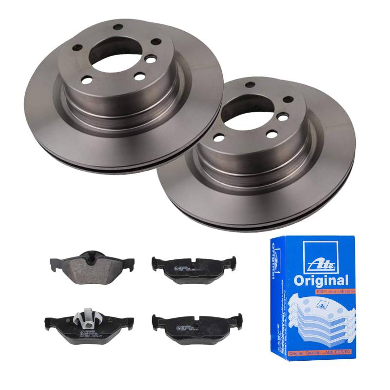 ATE 2 Bremsscheiben Ø300 Belüftet + Bremsbeläge für BMW 1 E82 E88 von ATE Bundle