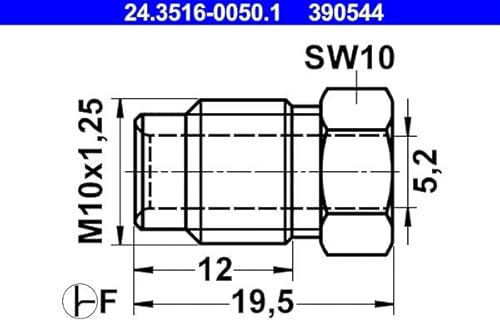 ATE 24.3516-0050.1 Überwurfschraube von ATE