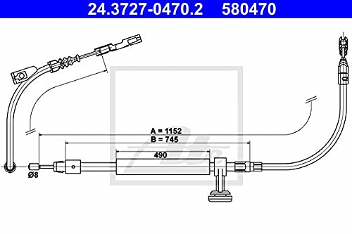 ATE 24.3727-0470.2 Seilzug, Feststellbremse von ATE