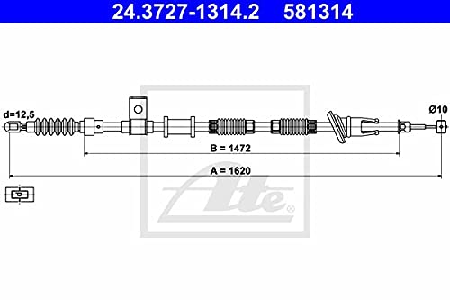 ATE 24.3727-1314.2 Seilzug, Feststellbremse ATE 24.3727-1314.2 Seilzug, Feststellbremse von ATE