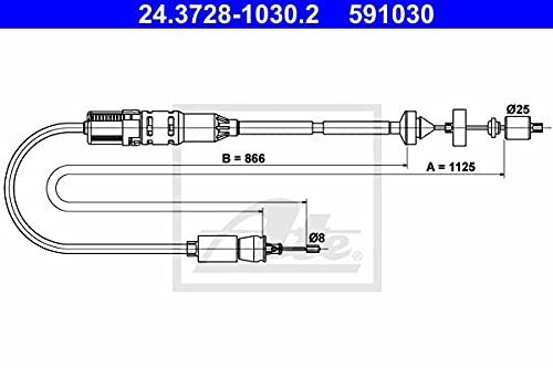 ATE 24.3728-1030.2 Seilzug, Kupplungsbetätigung von ATE