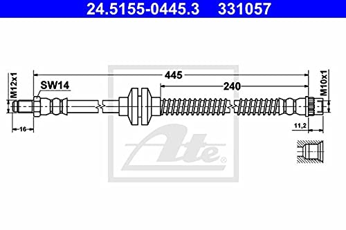 ATE 24.5155-0445.3 Bremsschlauch von ATE