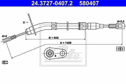 ATE 24372704072 Bremsseil von ATE