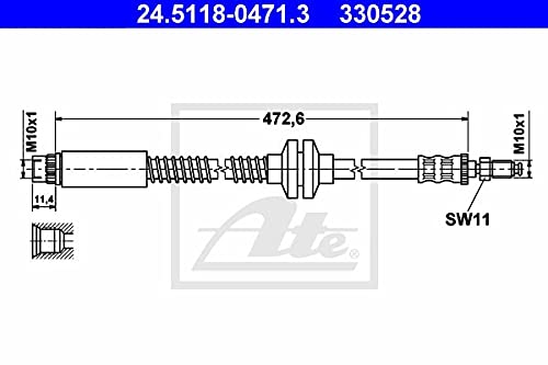 ATE 24511804713 Bremsschlauch ATE 24511804713 Bremsschlauch von ATE