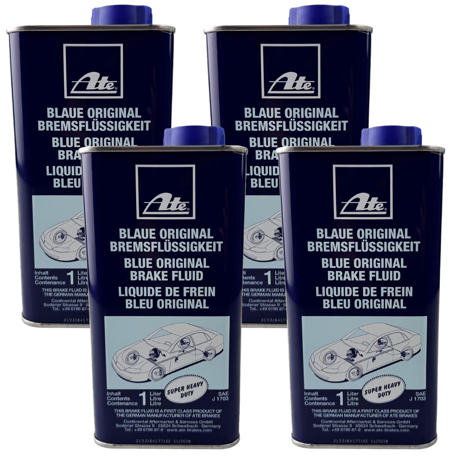 ATE 4X Original Bremsflüssigkeit Brake Fluid G DOT 3 Kanne 1L // 03.9901-5302.2 ATE 4X Original Bremsflüssigkeit Brake Fluid G DOT 3 Kanne 1L // 03.9901-5302.2 von ATE