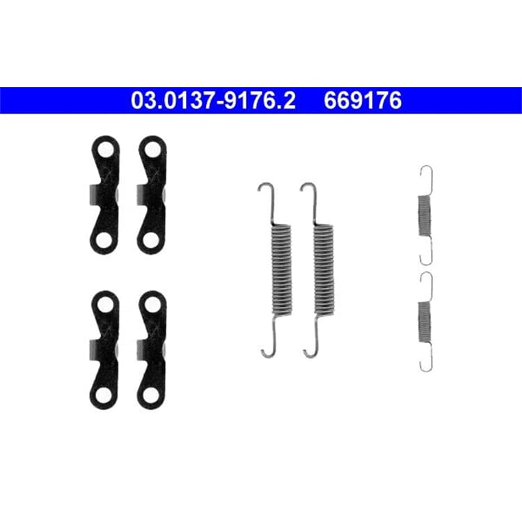 ATE Bremsbacken-Montagesatz hinten Volvo 850 C70 S70 V70 ATE Bremsbacken-Montagesatz hinten Volvo 850 C70 S70 V70 von ATE