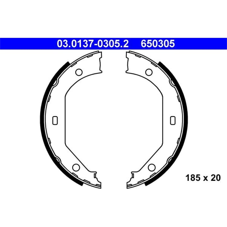 ATE Bremsbacken hinten BMW 02 1 3 4 5 X1 ATE Bremsbacken hinten BMW 02 1 3 4 5 X1 von ATE
