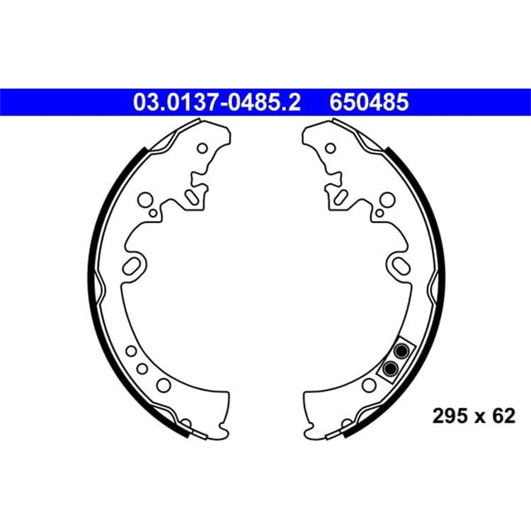 ATE Bremsbacken hinten Toyota Fortuner Hilux ATE Bremsbacken hinten Toyota Fortuner Hilux von ATE