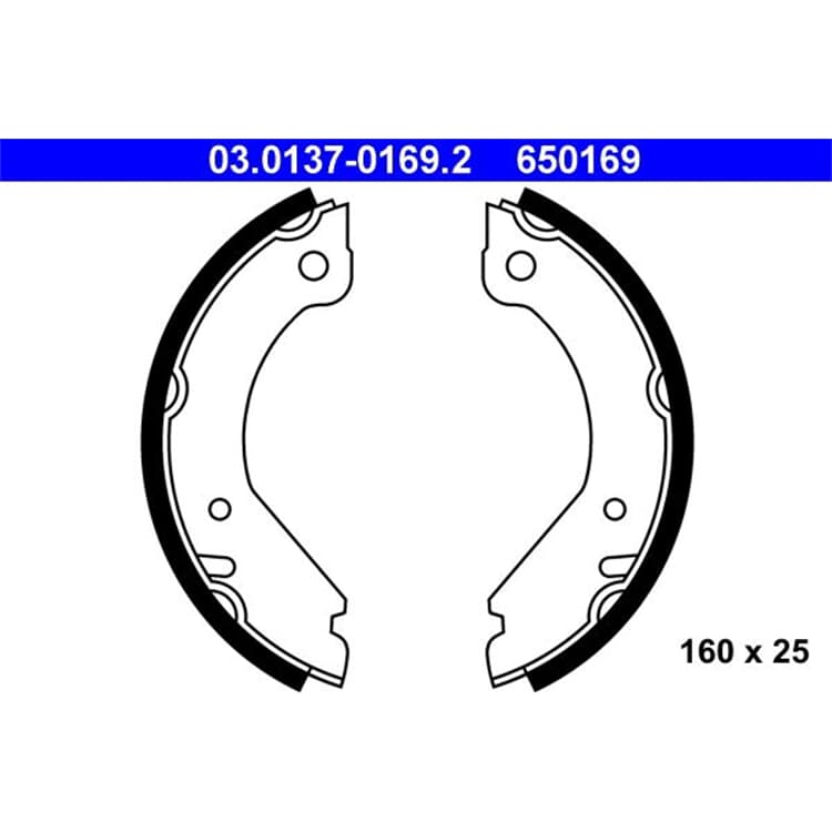 ATE Bremsbacken hinten Volvo 240 260 740 760 940 960 von ATE