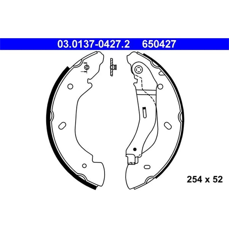 ATE Bremsbackensatz hinten Ford Transit ATE Bremsbackensatz hinten Ford Transit von ATE