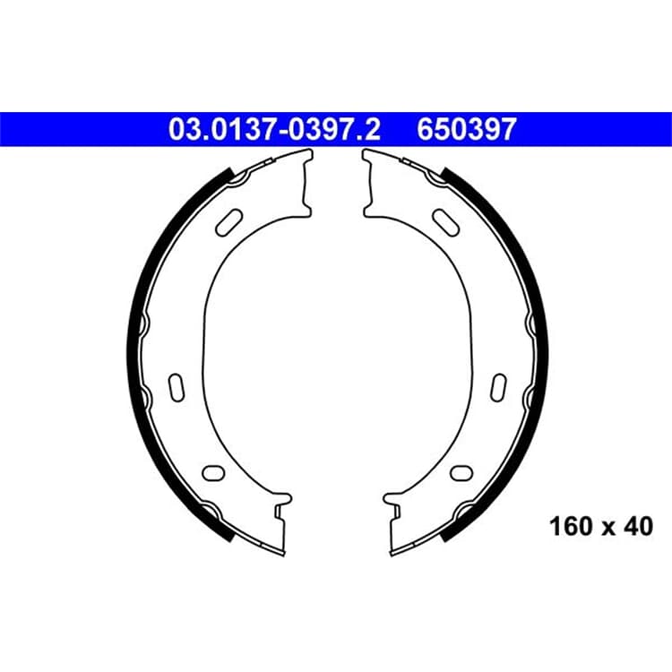 ATE Bremsbackensatz hinten Mercedes Sprinter 2-3 t VW LT 28-35 28-46 ATE Bremsbackensatz hinten Mercedes Sprinter 2-3 t VW LT 28-35 28-46 von ATE