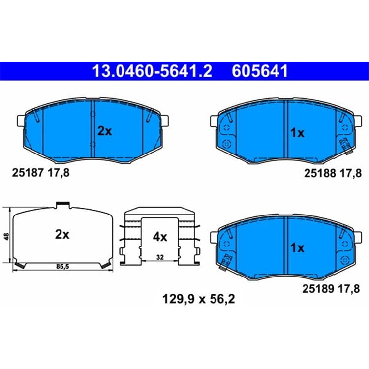 ATE Bremsbel?ge vorne Hyundai Ix20 Kia Soul ATE Bremsbel?ge vorne Hyundai Ix20 Kia Soul von ATE