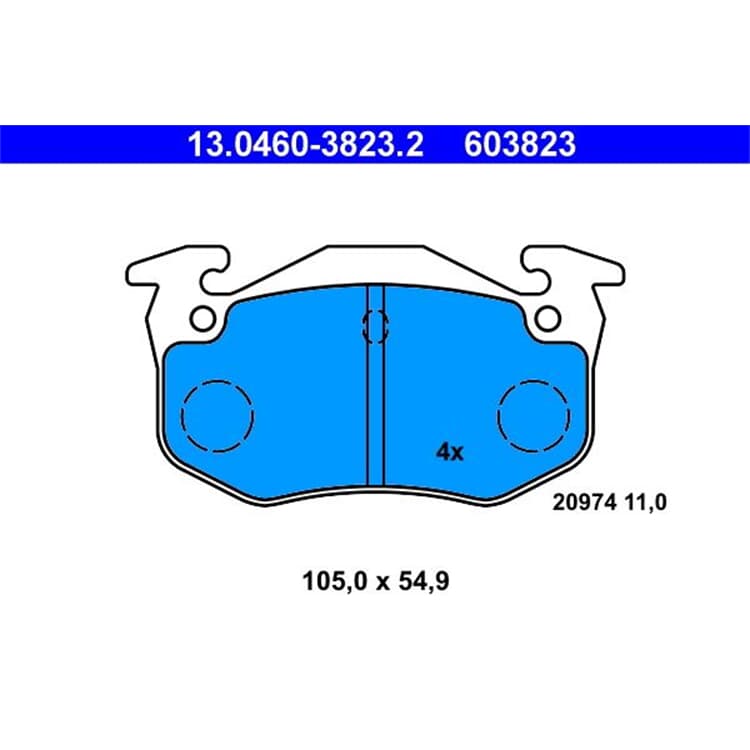 ATE Bremsbel?ge hinten Citroen Saxo Xsara Zx Peugeot 206 306 ATE Bremsbel?ge hinten Citroen Saxo Xsara Zx Peugeot 206 306 von ATE