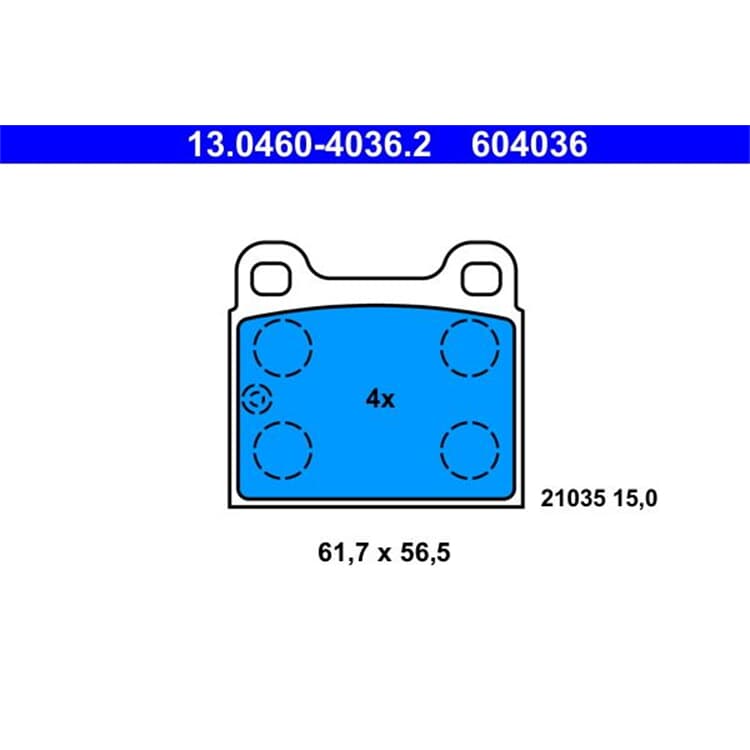 ATE Bremsbel?ge hinten Mercedes /8 Coupe 123 S-Klasse ATE Bremsbel?ge hinten Mercedes /8 Coupe 123 S-Klasse von ATE