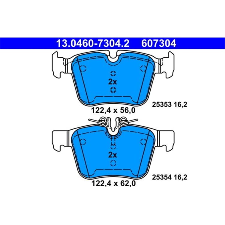 ATE Bremsbel?ge hinten Mercedes C-Klasse W205 ATE Bremsbel?ge hinten Mercedes C-Klasse W205 von ATE