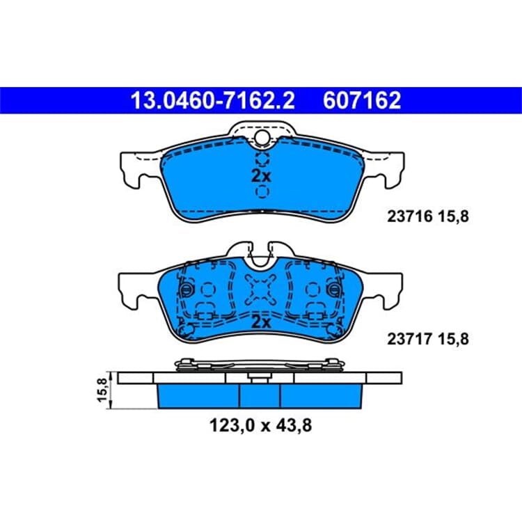ATE Bremsbel?ge hinten Mini Cabriolet R50 R52 R53 ATE Bremsbel?ge hinten Mini Cabriolet R50 R52 R53 von ATE