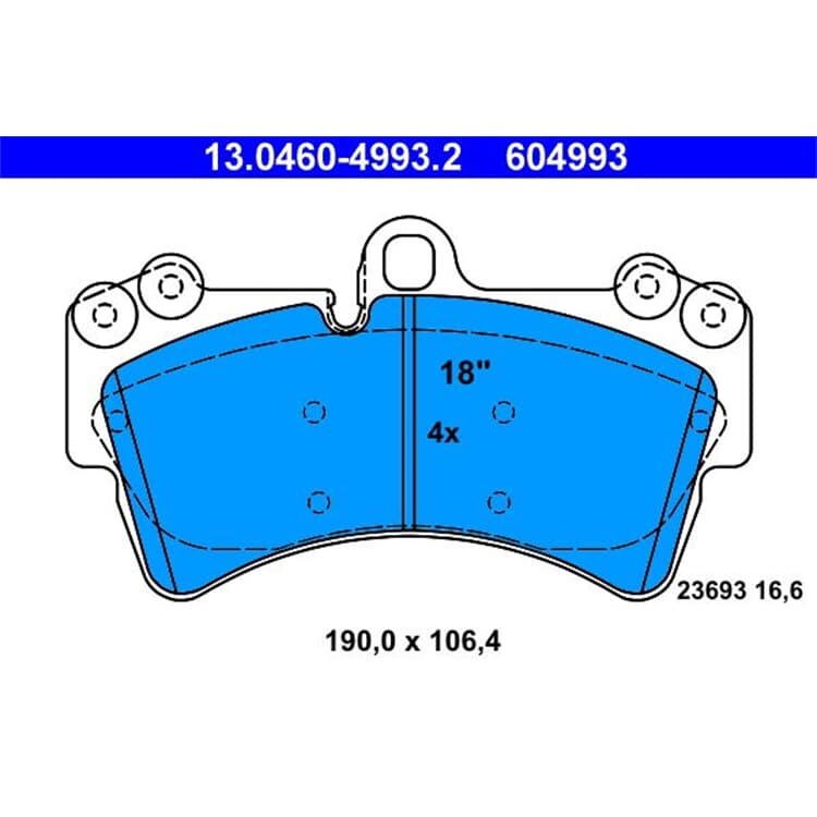 ATE Bremsbel?ge vorne Audi Q7 Porsche Cayenne VW Touareg ATE Bremsbel?ge vorne Audi Q7 Porsche Cayenne VW Touareg von ATE