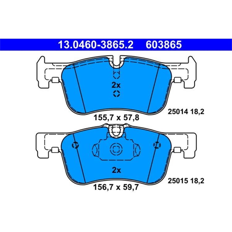 ATE Bremsbel?ge vorne BMW 02 1 ATE Bremsbel?ge vorne BMW 02 1 von ATE