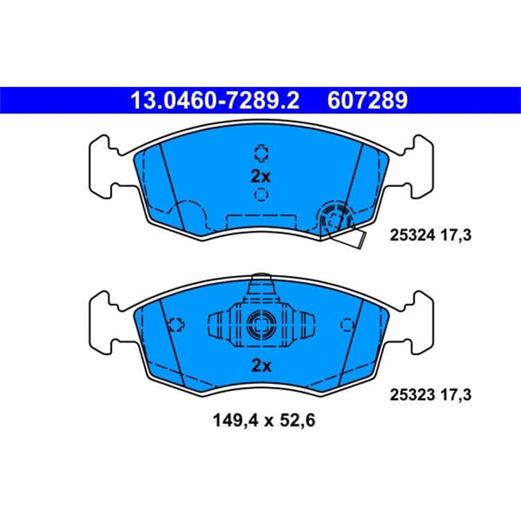 ATE Bremsbel?ge vorne Fiat Panda Lancia Ypsilon ATE Bremsbel?ge vorne Fiat Panda Lancia Ypsilon von ATE