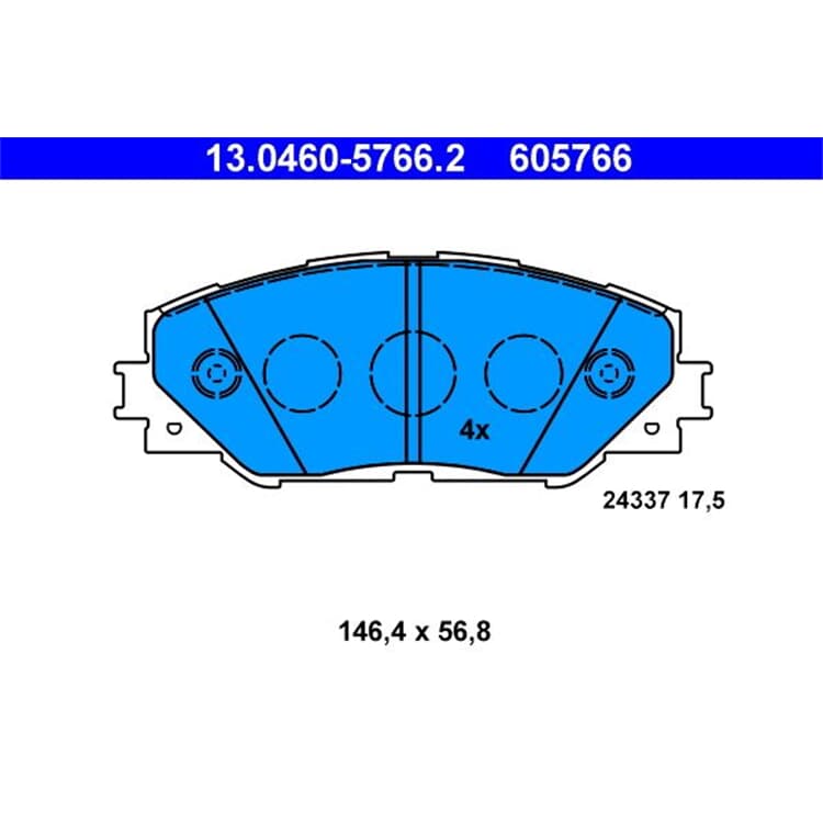 ATE Bremsbel?ge vorne Toyota Auris Prius Rav 4 ATE Bremsbel?ge vorne Toyota Auris Prius Rav 4 von ATE