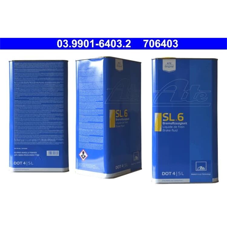 ATE Bremsfl?ssigkkeit SL.6 5 Liter ATE Bremsfl?ssigkkeit SL.6 5 Liter von ATE