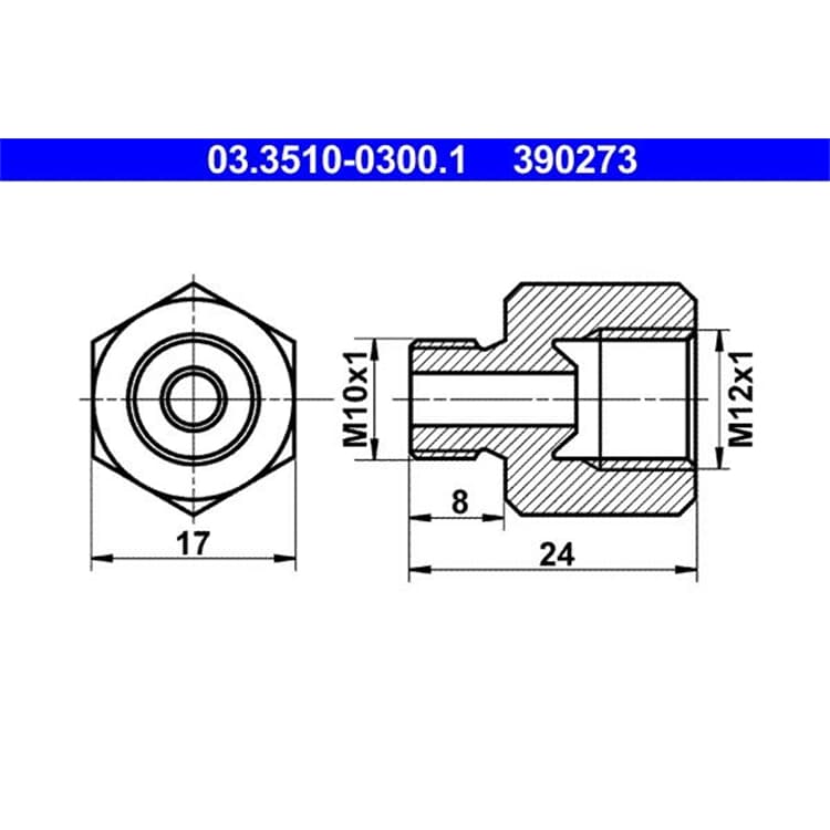 ATE Bremsleitung Adapter ATE Bremsleitung Adapter von ATE