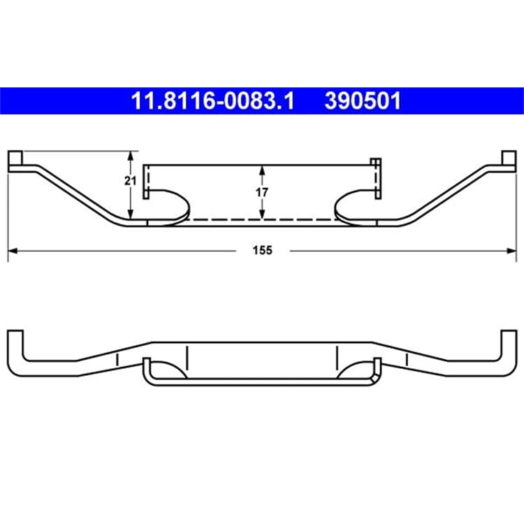 ATE Feder f?r Bremssattel BMW 3er 5er 7er Z3 Z4 ATE Feder f?r Bremssattel BMW 3er 5er 7er Z3 Z4 von ATE