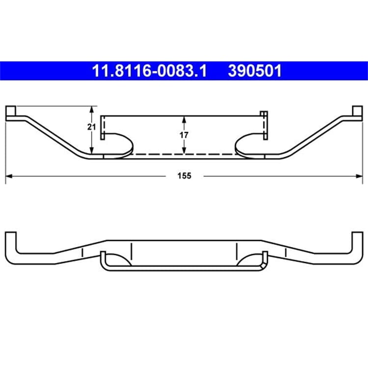 ATE Feder f?r Bremssattel BMW 3er 5er 7er Z3 Z4 von ATE