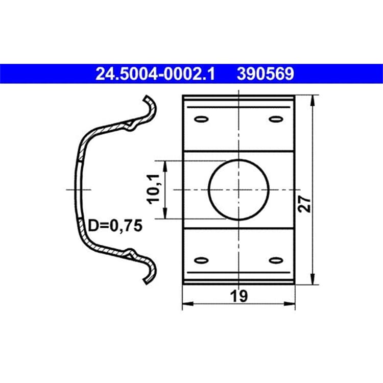 ATE Halter f?r Bremsschlauch ATE Halter f?r Bremsschlauch 24.5004-0002.1 ATE Halter f?r Bremsschlauch ATE Halter f?r Bremsschlauch 24.5004-0002.1 von ATE