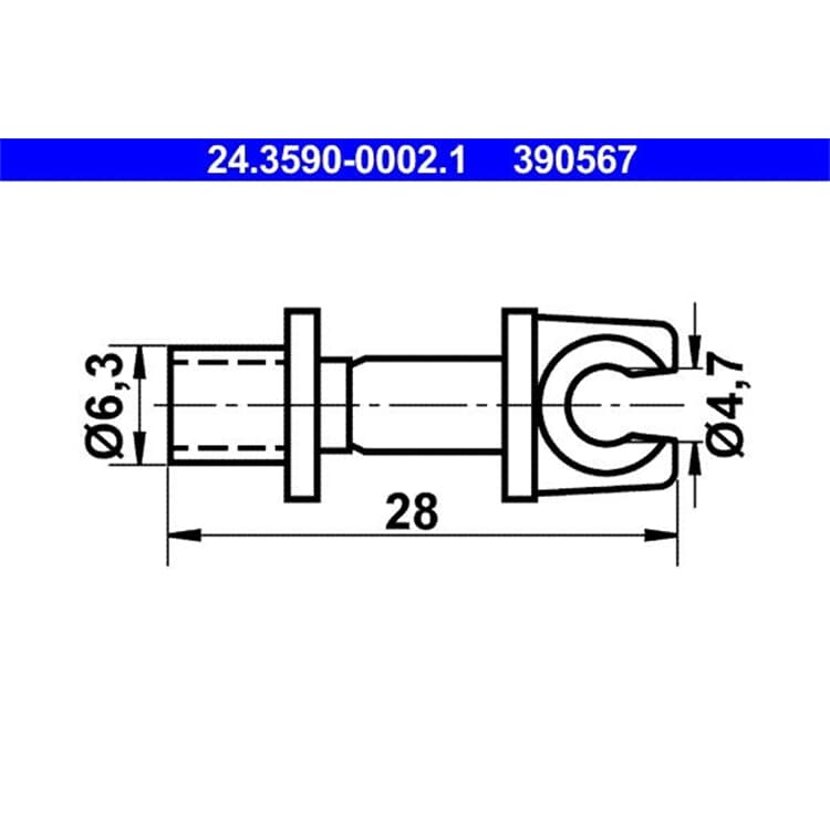 ATE Halter f?r Bremsleitung ATE Halter f?r Bremsleitung von ATE