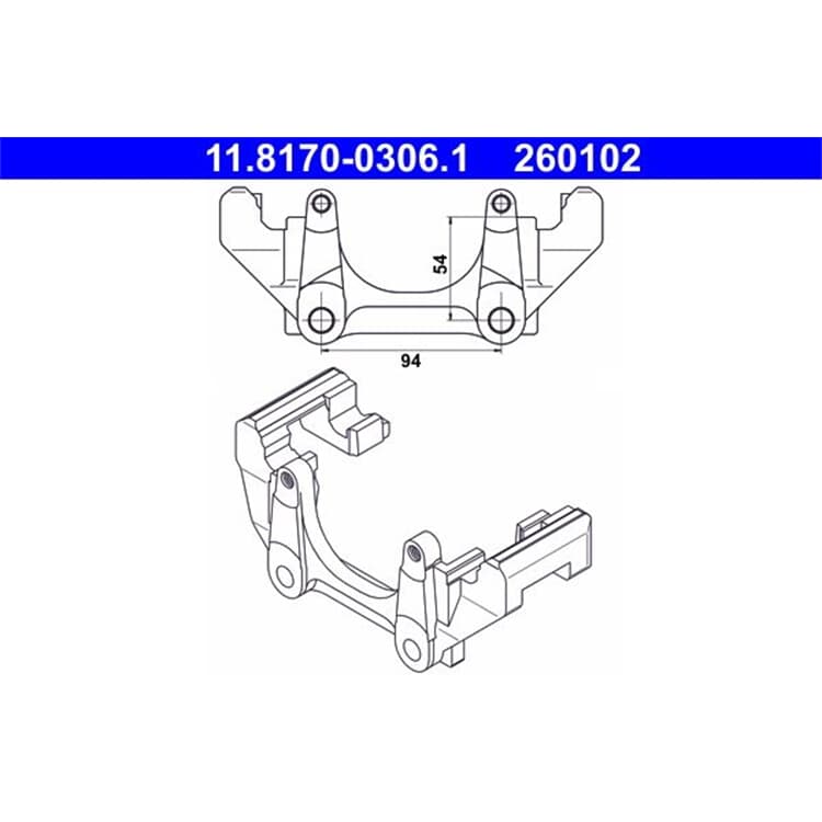 ATE Halter f?r Bremssattel Audi Seat Skoda VW von ATE