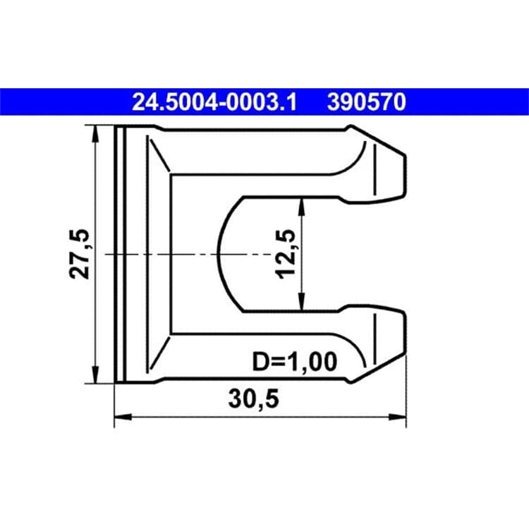 ATE Halter f?r Bremsschlauch ATE Halter f?r Bremsschlauch 24.5004-0003.1 ATE Halter f?r Bremsschlauch ATE Halter f?r Bremsschlauch 24.5004-0003.1 von ATE