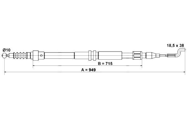 ATE Handbremsseil VW 24.3727-0157.2 7D0609701 Bremsseil,Seilzug Feststellbremse ATE Handbremsseil VW 24.3727-0157.2 7D0609701 Bremsseil,Seilzug Feststellbremse von ATE